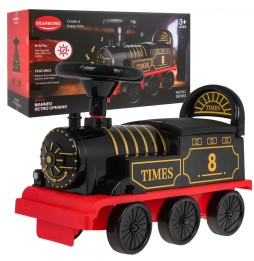 Retro Train Ride-On Toy for Kids with Sounds and Lights