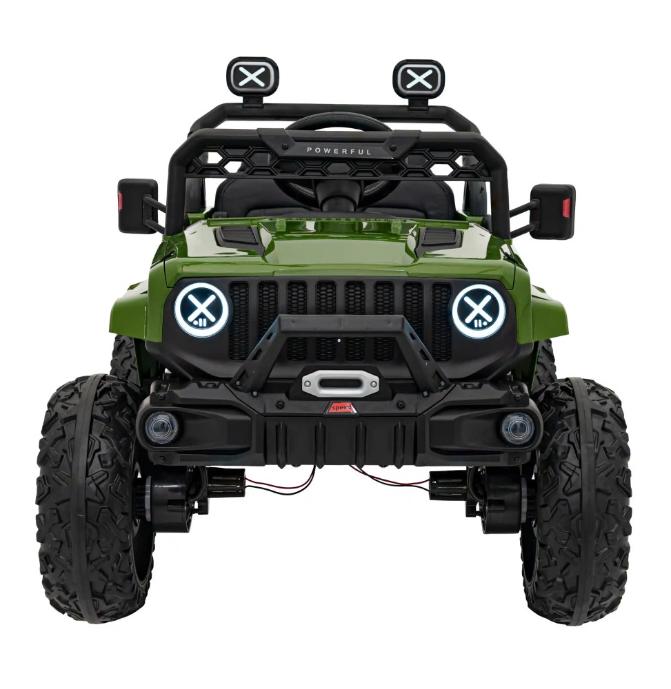 Green Off-Road Vehicle for Kids with Remote Control