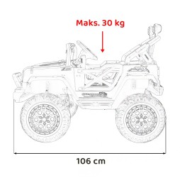 Pojazd off road speed czarny dla dzieci