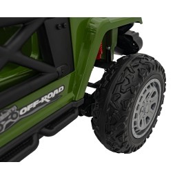 Green Off-Road Vehicle for Kids with Remote Control