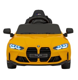 BMW M4 Yellow Ride-On Car for Kids