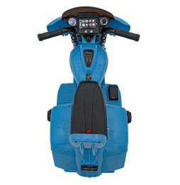 Vehicul chopper indian albastru cu motor de 35W