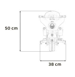 Blue Chopper Indian Vehicle - 35W Motor and 6V Battery