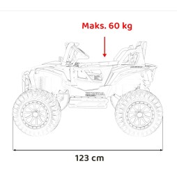 Pojazd terenowy honda talon 4x4 różowy dla dzieci