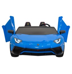 Lamborghini Aventador SV cu acumulator pentru copii albastru