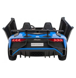 Lamborghini Aventador SV cu acumulator pentru copii albastru