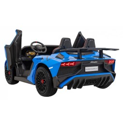 Lamborghini Aventador SV cu acumulator pentru copii albastru