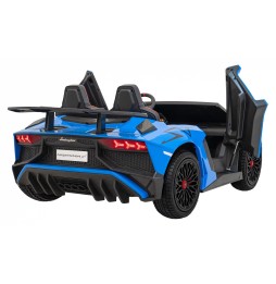 Lamborghini Aventador SV cu acumulator pentru copii albastru