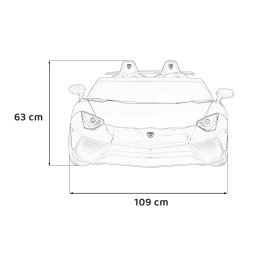 Lamborghini Aventador SV cu acumulator pentru copii albastru