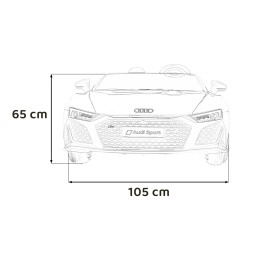 Pojazd audi spyder r8 lift czerwony dla dzieci