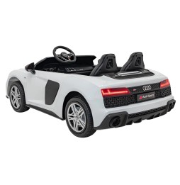 Audi Spyder R8 LIFT - biały pojazd dla dzieci