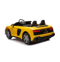 Audi Spyder R8 LIFT - żółty pojazd zabawkowy dla dzieci