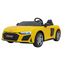 Audi Spyder R8 LIFT - żółty pojazd zabawkowy dla dzieci