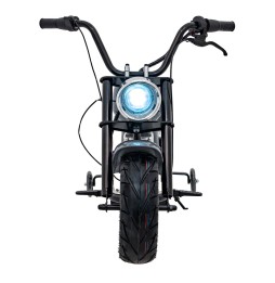 Gray Chopper Warrior Motorcycle for Kids with MP3