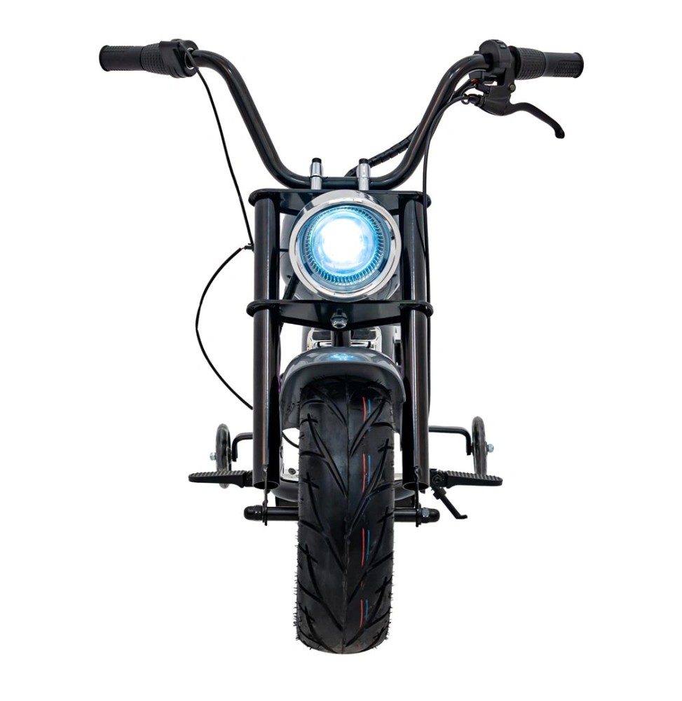 Motocicletă chopper warrior gri pentru copii