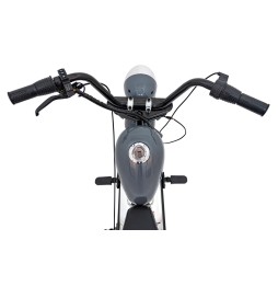 Gray Chopper Warrior Motorcycle for Kids with MP3