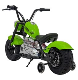 Motocicletă chopper warrior verde pentru copii