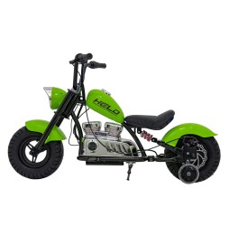 Green Chopper Warrior Motorcycle for Kids