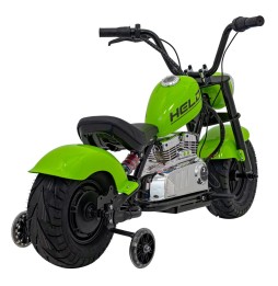 Motocicletă chopper warrior verde pentru copii