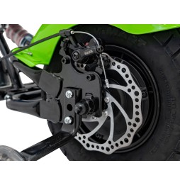 Motocicletă chopper warrior verde pentru copii