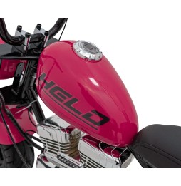 Pink Chopper Motorcycle for Kids with Audio Panel