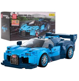 Sports Car Building Block Set 336pcs. Blue