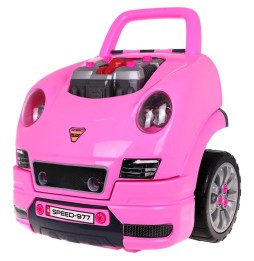 Pink Car Engine Set for Kids