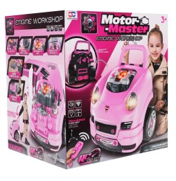 Pink Car Engine Set for Kids