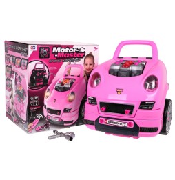 Pink Car Engine Set for Kids