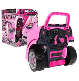 Pink Car Engine Set for Kids