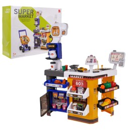 Mega Supermarket with Cart and Accessories