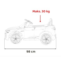 Pojazd Audi SQ8 biały dla dzieci z pilotem