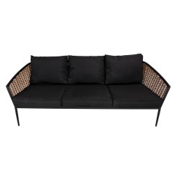 Duży zestaw mebli ogrodowych aluminiowe sofa, fotele, stolik