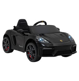 Vehicul Porsche Spyder RS 718 negru pentru copii