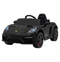 Vehicul Porsche Spyder RS 718 negru pentru copii