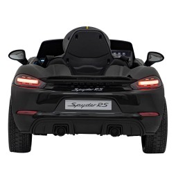 Pojazd Porsche Spyder RS 718 czarny dla dzieci