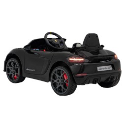 Vehicul Porsche Spyder RS 718 negru pentru copii