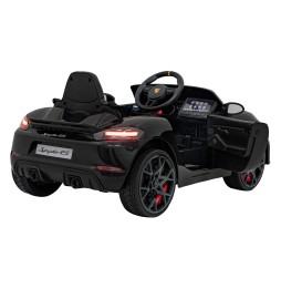 Vehicul Porsche Spyder RS 718 negru pentru copii