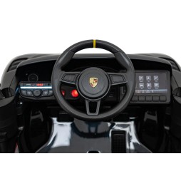 Vehicul Porsche Spyder RS 718 negru pentru copii