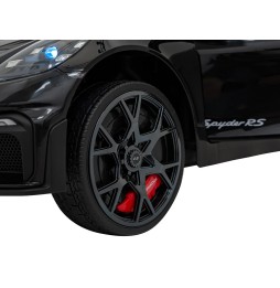 Vehicul Porsche Spyder RS 718 negru pentru copii