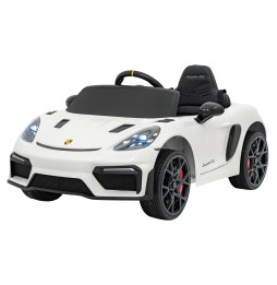 Vehicul Porsche Spyder RS 718 alb pentru copii