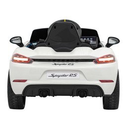 Vehicul Porsche Spyder RS 718 alb pentru copii