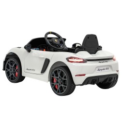 Vehicul Porsche Spyder RS 718 alb pentru copii