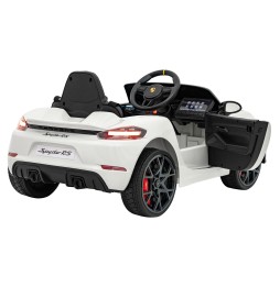 Porsche Spyder RS 718 White Vehicle for Kids