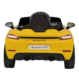 Vehicul Porsche Spyder RS 718 galben pentru copii