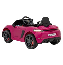 Vehicul Porsche Spyder RS 718 roz pentru copii