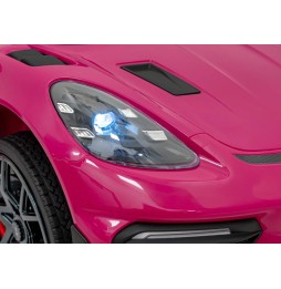 Vehicul Porsche Spyder RS 718 roz pentru copii