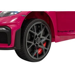 Vehicul Porsche Spyder RS 718 roz pentru copii