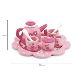 Viga Tea and Coffee Set Pink Flower