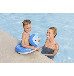 Inflatable Penguin Ring for Kids 50x46cm